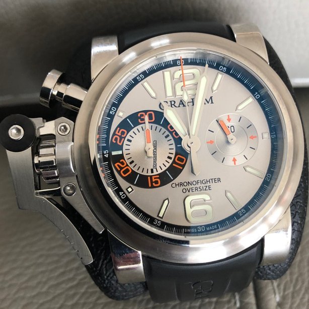 IMG_9081 Graham Chronofighter Oversize Mens watch Unisex Automatic Steel 20VAS Replica 4