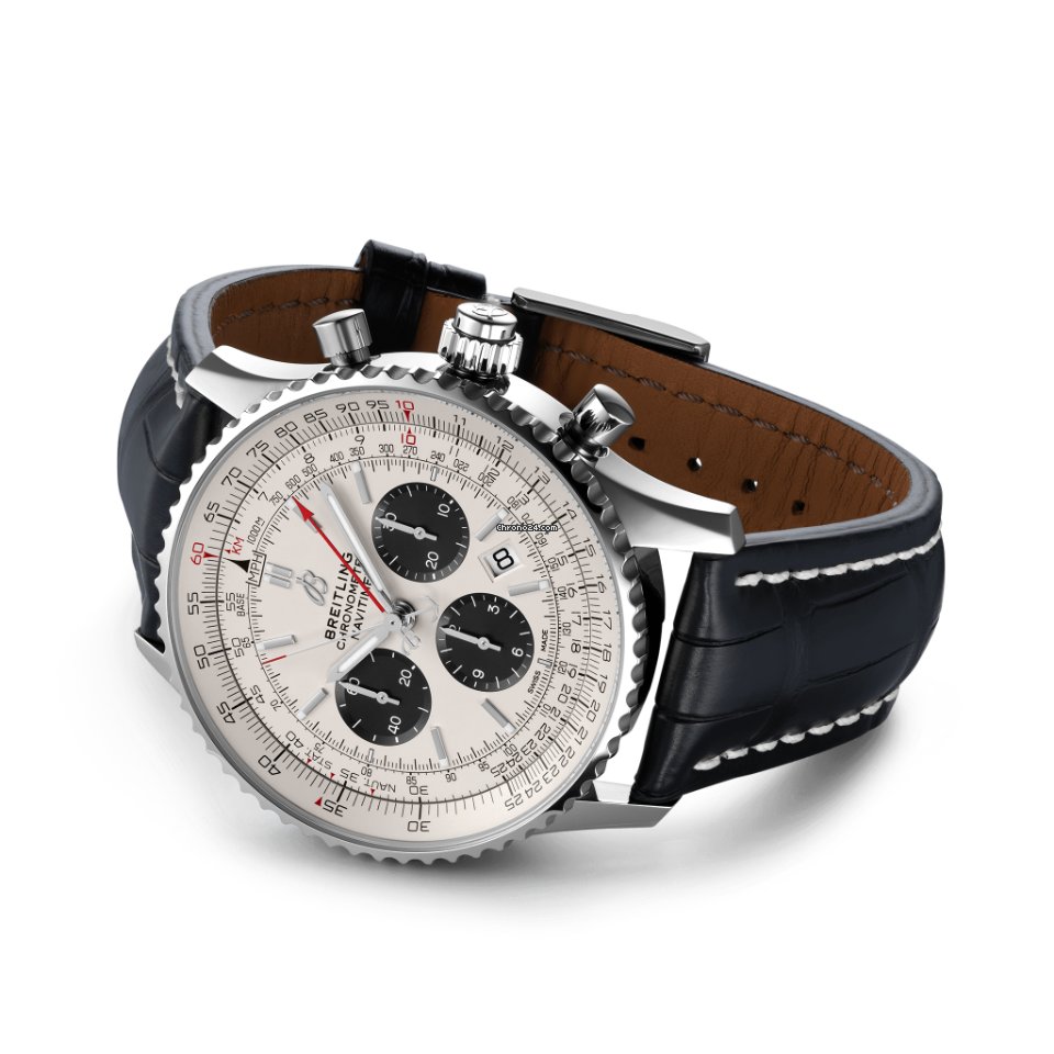 IMG_9081 Breitling Navitimer Rattrapante Mens watch Unisex Automatic Steel AB0311211G1P2 Replica 4