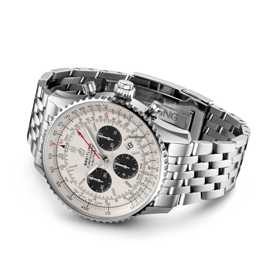 Breitling Navitimer Rattrapante Mens watch Unisex Automatic Steel AB0311211G1A1 Replica 4