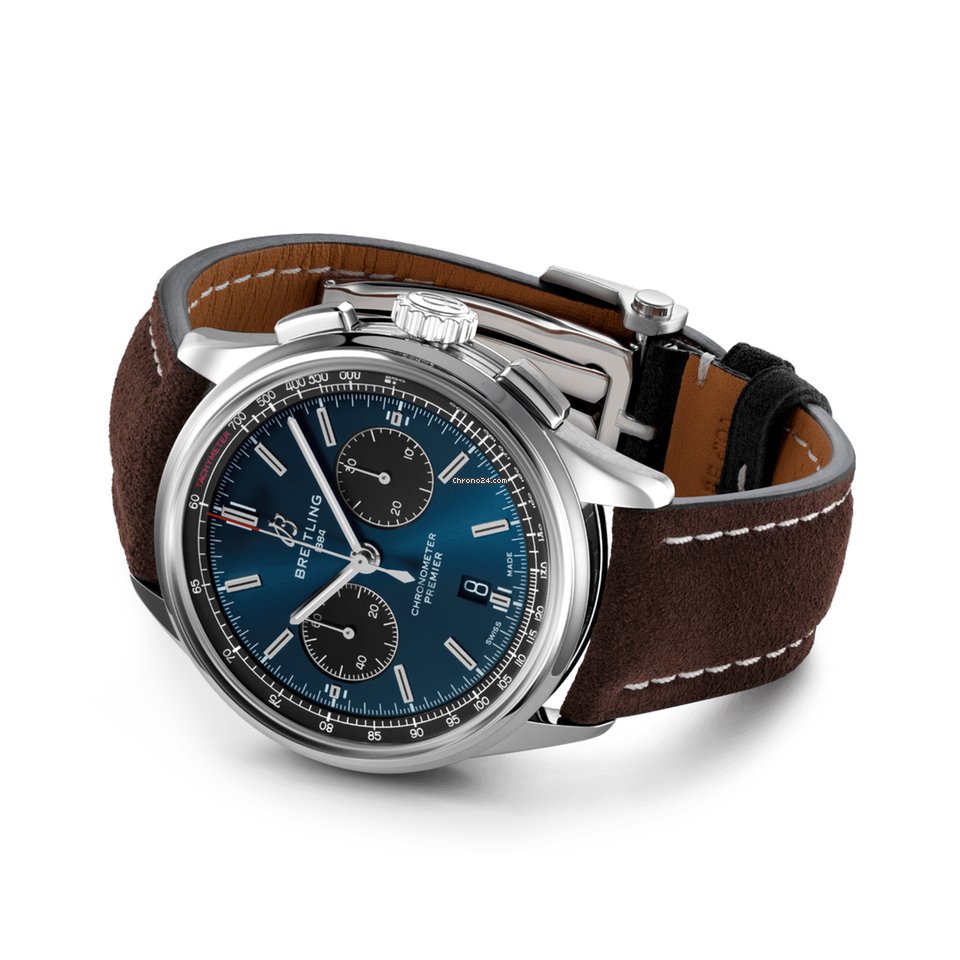 Breitling Mens watch Unisex Automatic Steel AB0118221C1X2 Replica 4