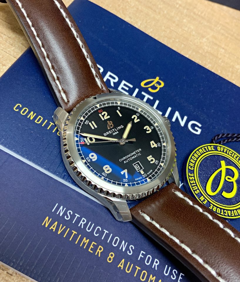 IMG_9081 Breitling Aviator 8 Mens watch Unisex Automatic Steel A17315101B1X3 Replica 4
