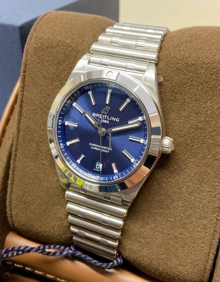 IMG_9081 Breitling Chronomat Womens watch Automatic Steel A10380101C1A1 Replica 4