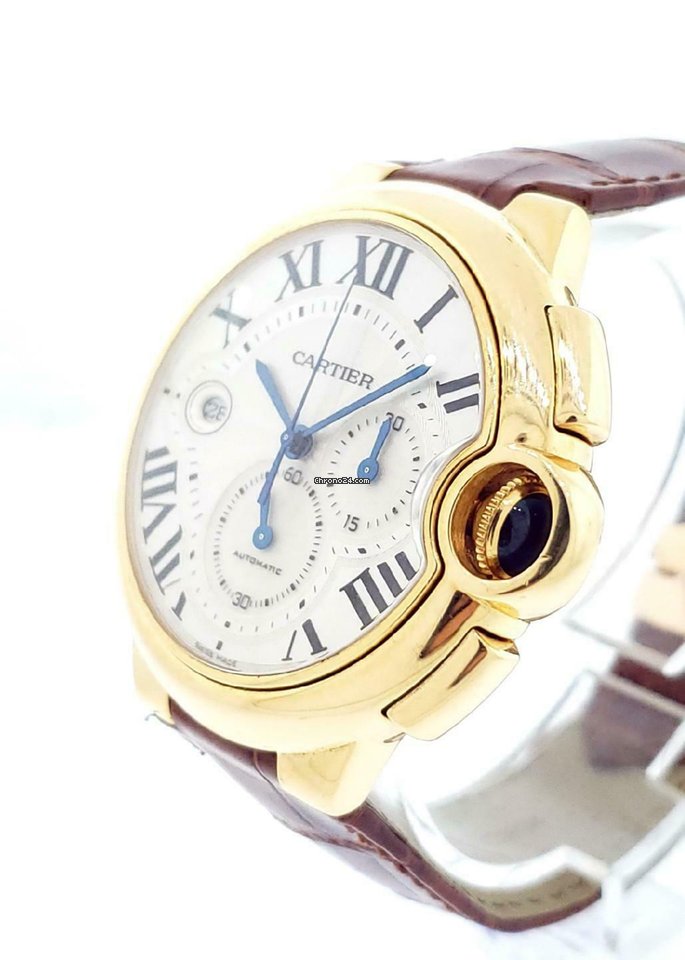 IMG_9081 Cartier Ballon Bleu 44mm Mens watch Unisex Automatic Yellow gold W6920007 Replica 4