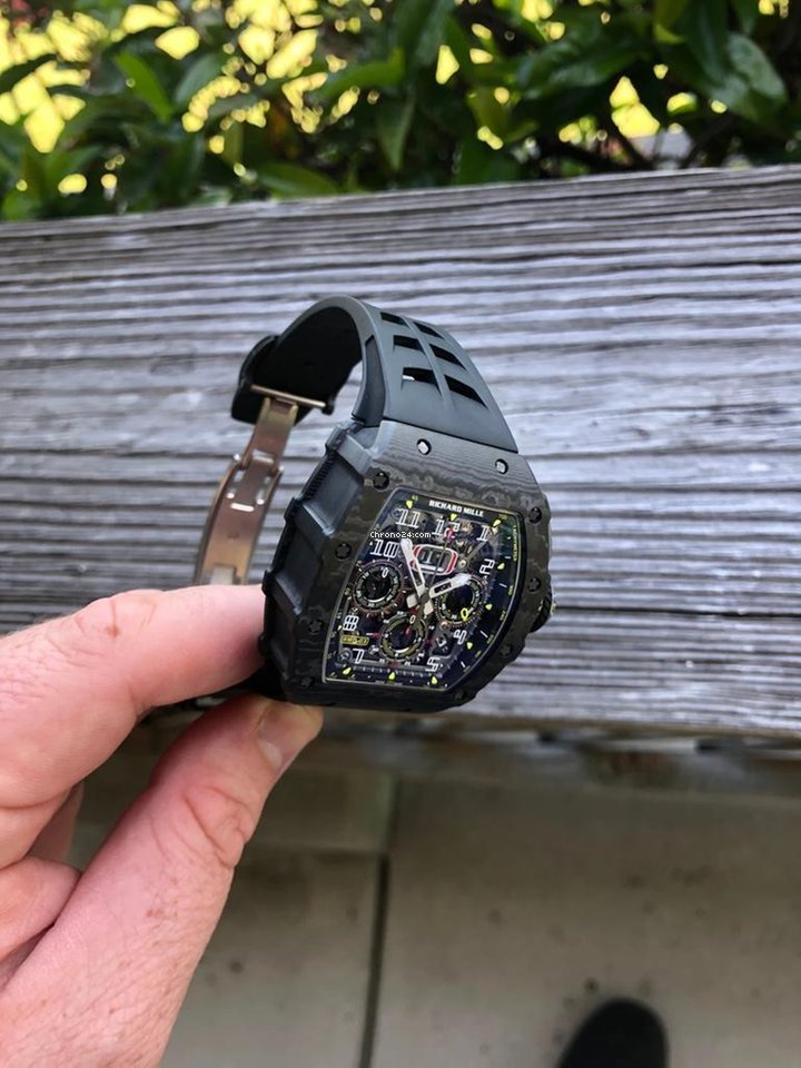 IMG_9081 Richard Mille RM 011 Mens watch Unisex Automatic Carbon RM 11-03 NTPT Replica 4