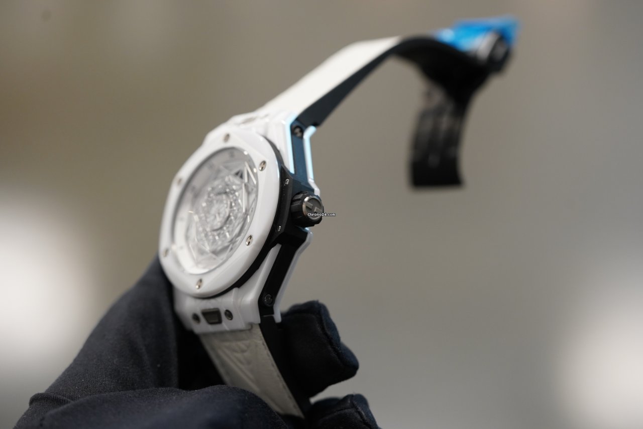 Hublot Big Bang Sang Bleu Mens watch Unisex Automatic Ceramic 415.HX.2027.VR.MXM19 Replica 4