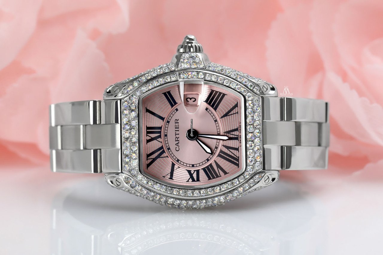 IMG_9081 Cartier Roadster Womens watch Quartz Steel W62016V3 Replica 4