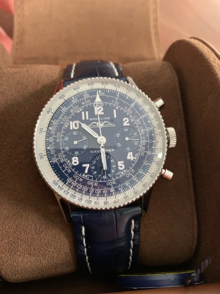 IMG_9081 Breitling Navitimer Mens watch Unisex Automatic Platinum LB0910211C1P1 Replica 4