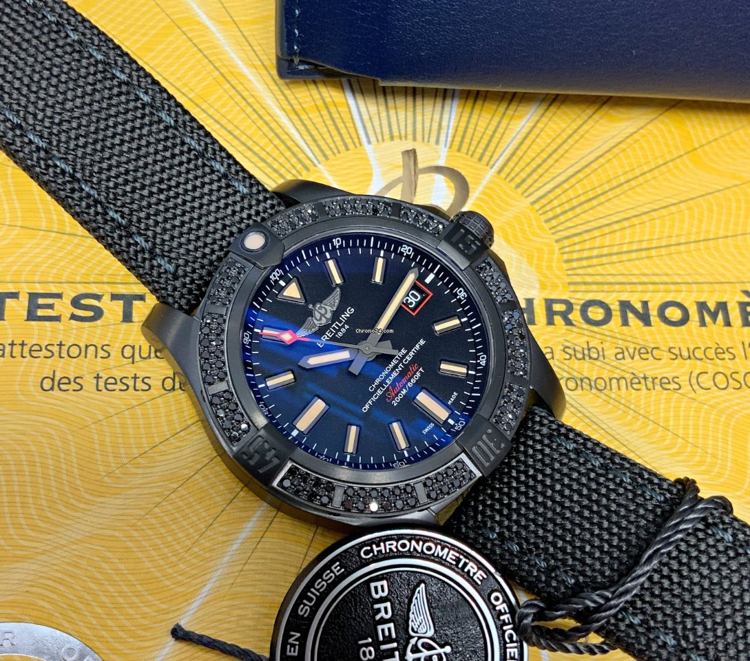 IMG_9081 Breitling Avenger Blackbird 44 Mens watch Unisex Automatic Titanium V17311AT BD74-109W Replica 4