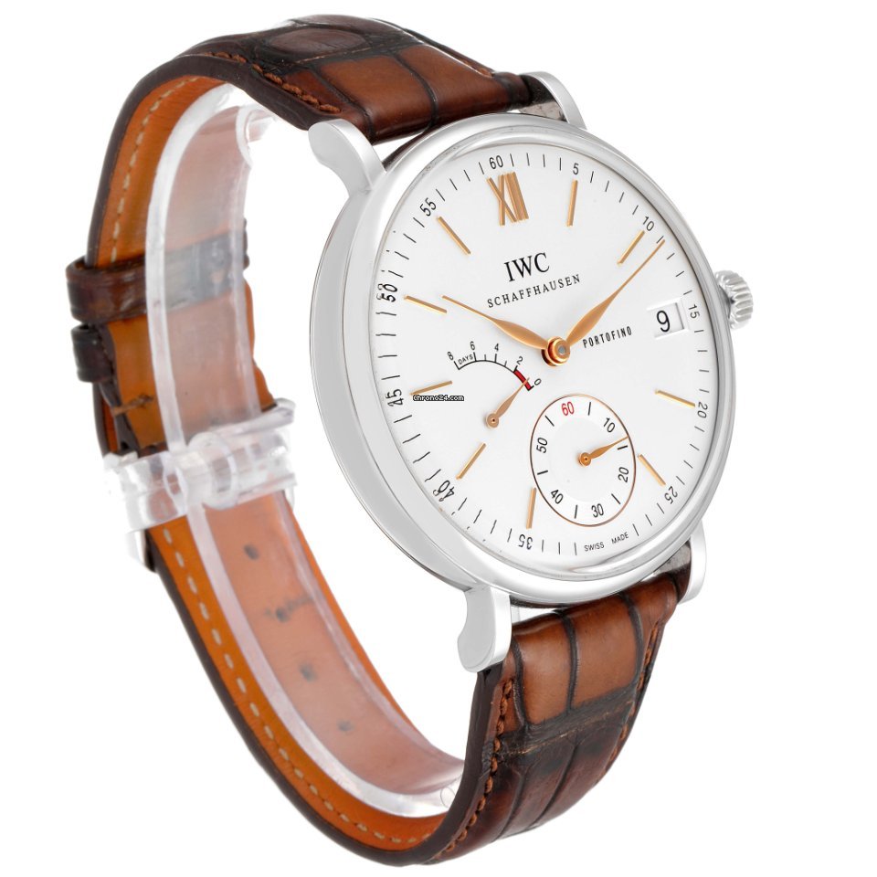 IWC Portofino Hand-Wound Mens watch Unisex Manual winding Steel IW510103 Replica 4