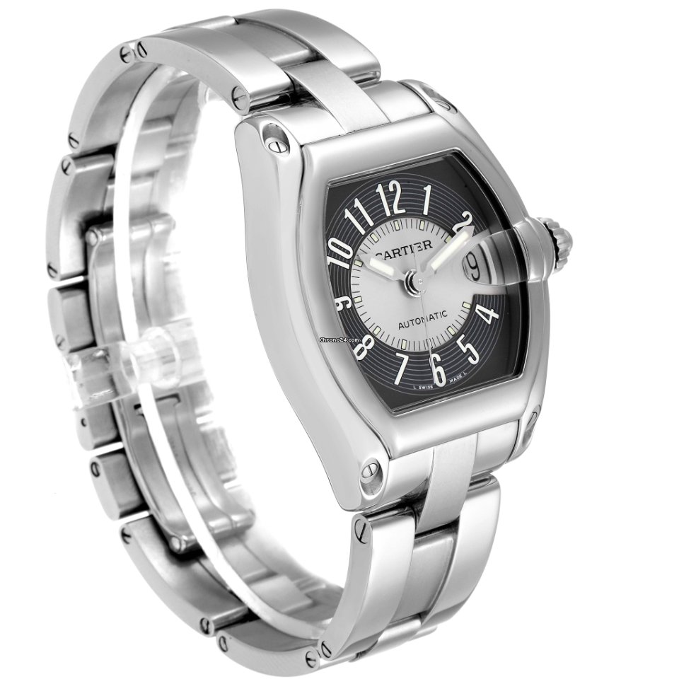 Cartier Roadster Mens watch Unisex Automatic Steel W62001V3 Replica 4