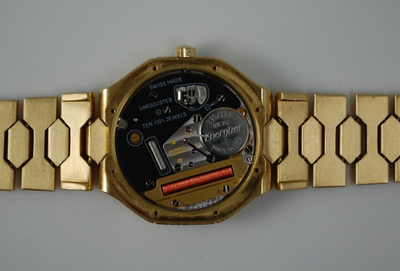IMG_9081 Vacheron Constantin Mens watch Unisex Quartz Yellow gold 75901 Replica 4