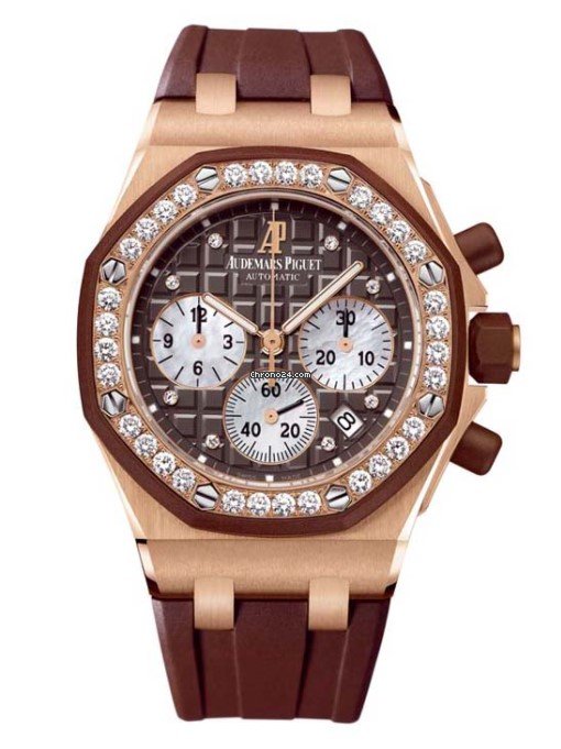 IMG_9081 Audemars Piguet Royal Oak Offshore Lady Womens watch Automatic Rose gold 26287OK.ZZ.D081CR.01 Replica 4