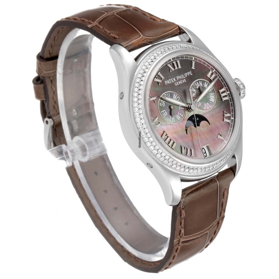 IMG_9081 Patek Philippe Annual Calendar Mens watch Unisex Automatic White gold 4936G - 001 Replica 4