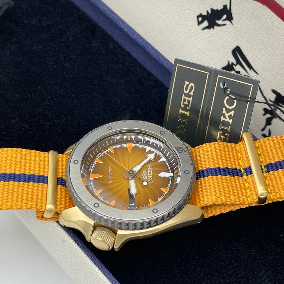 IMG_9081 Seiko 5 Sports Mens watch Unisex Automatic Gold Steel SBSA092 Replica 4