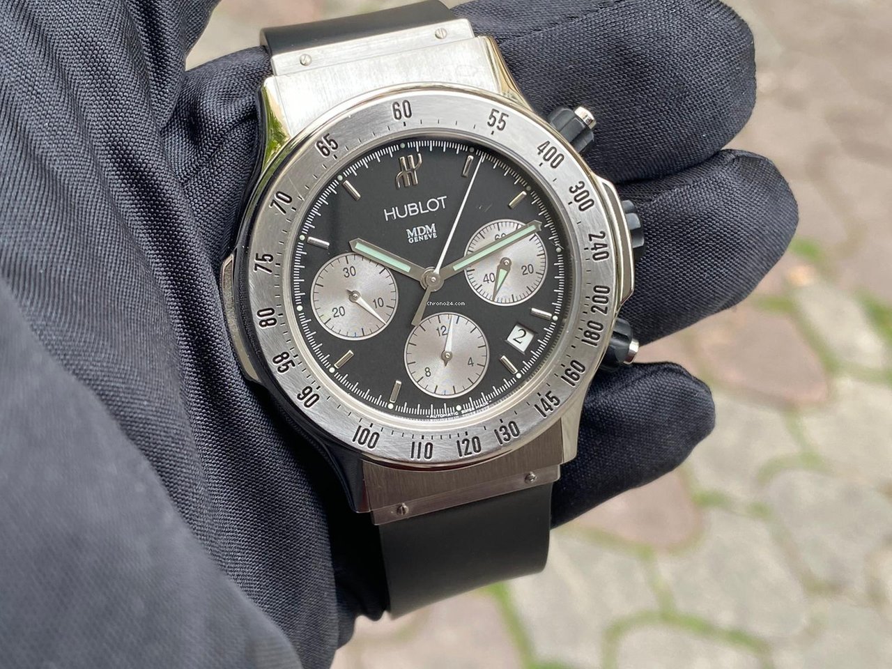 IMG_9081 Hublot Super B Mens watch Unisex Automatic Steel 1920.1 Replica 4