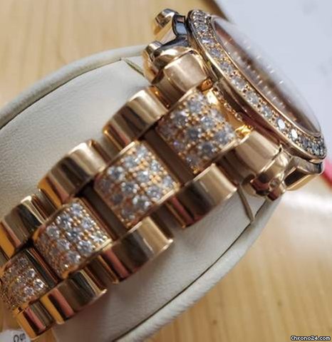 IMG_9081 Chopard Happy Sport Womens watch Quartz Rose gold 277481-5003 Replica 4