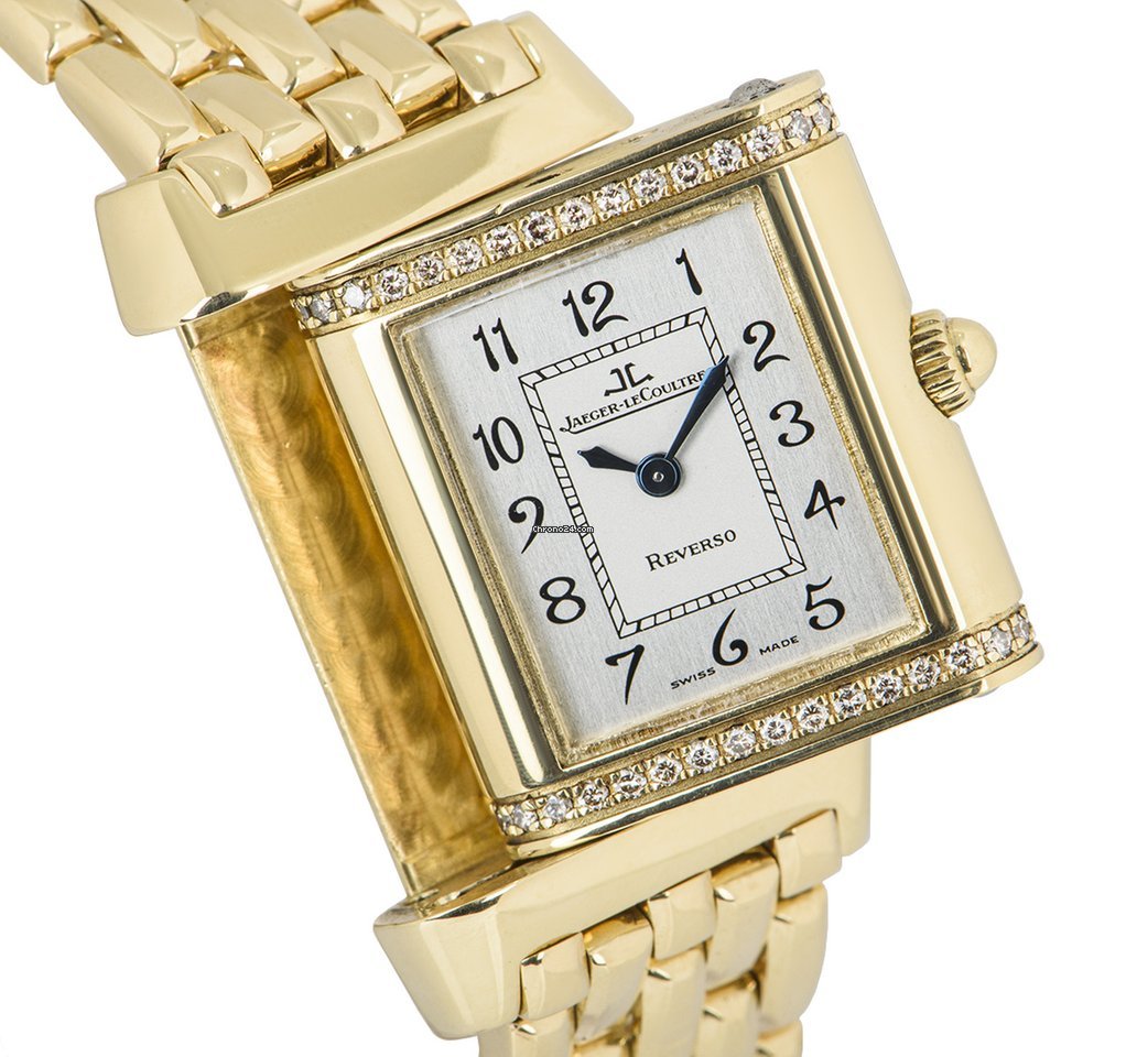 IMG_9081 Jaeger-LeCoultre Reverso Womens watch Quartz Yellow gold 265.1.08 Replica 4