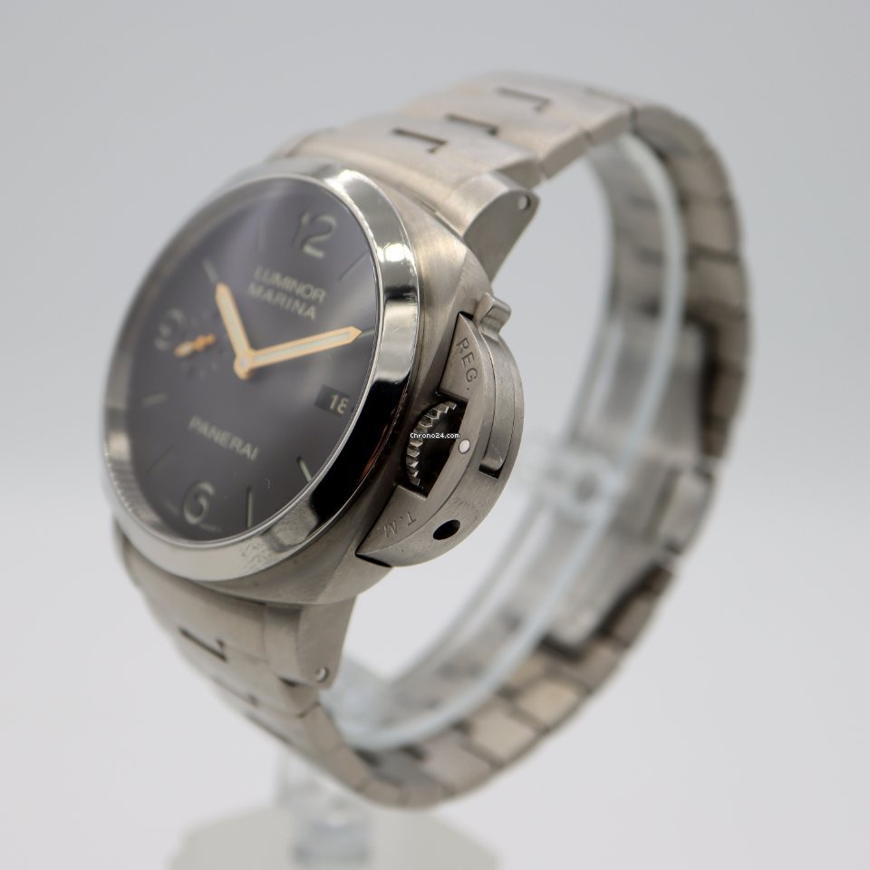 IMG_9081 Panerai Luminor Marina 1950 3 Days Automatic Mens watch Unisex Automatic Titanium PAM 00352 Replica 4