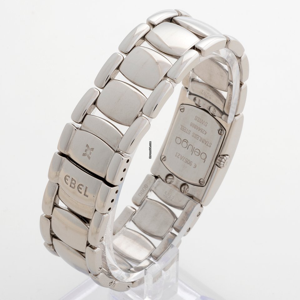 IMG_9081 Ebel Beluga Womens watch Quartz Steel E 9057A21 Replica 4