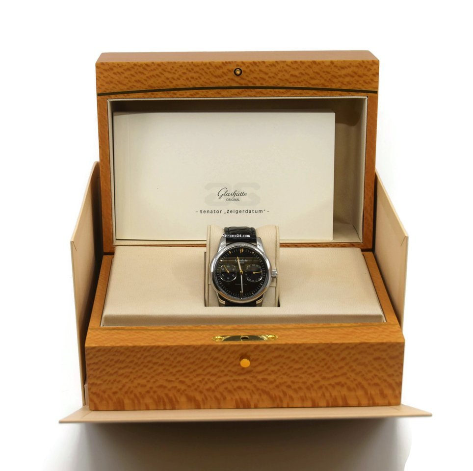 IMG_9081 Glashutte Original Senator Hand Date Mens watch Unisex Automatic Steel 1-39-58-01-02-04 Replica 4