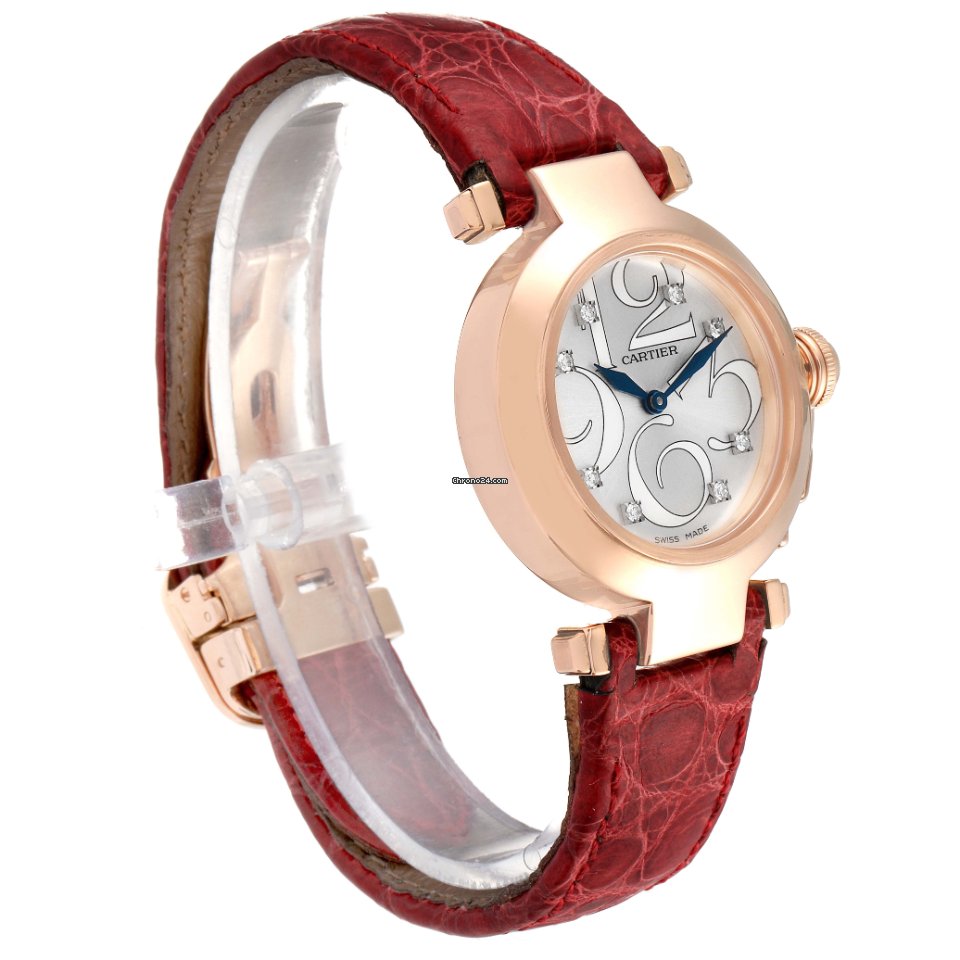 IMG_9081 Cartier Pasha Womens watch Quartz Rose gold WJ123021 Replica 4