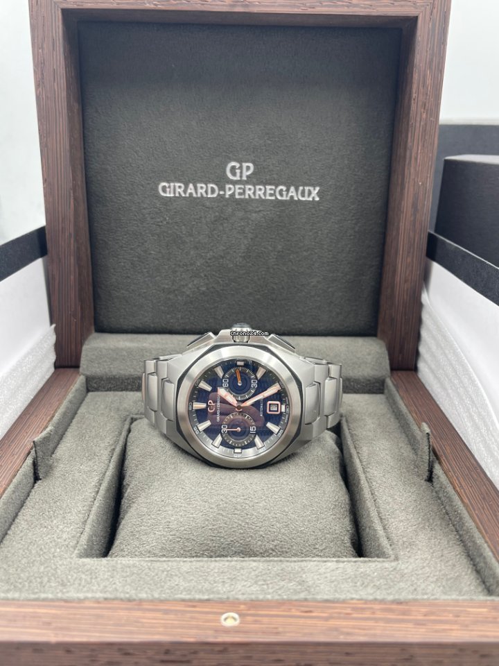 IMG_9081 Girard Perregaux Chrono Hawk Mens watch Unisex Automatic Steel 49970-11-431-11A Replica 4