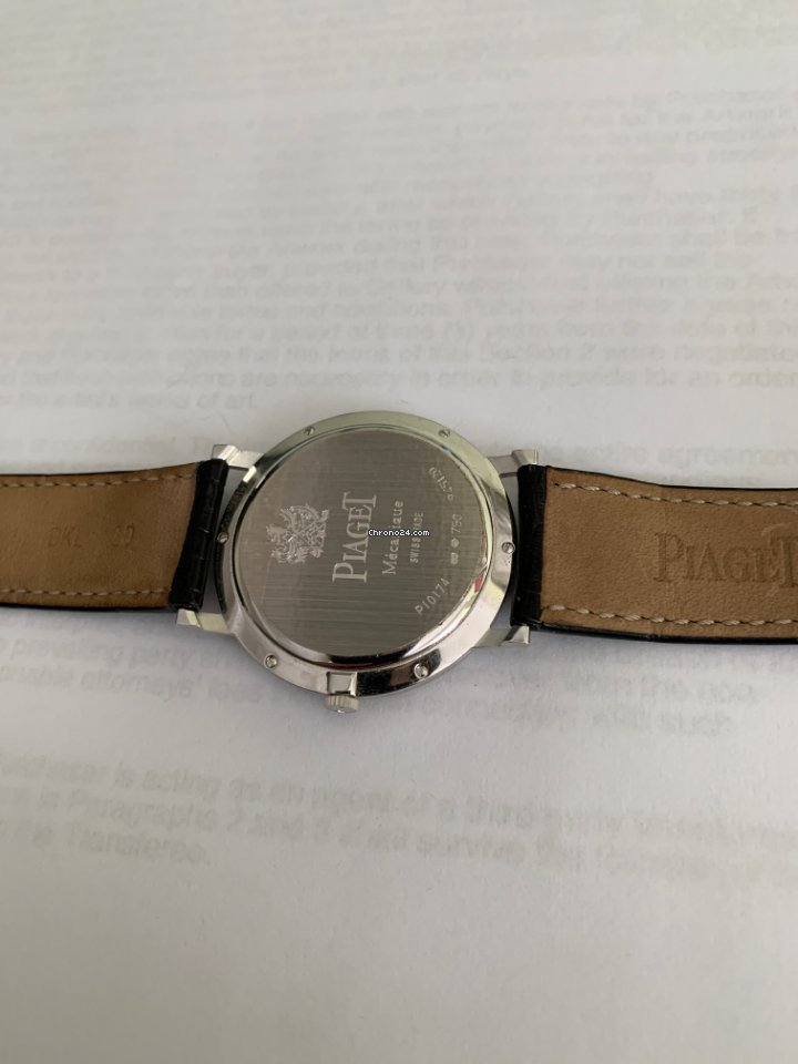 IMG_9081 Piaget Mens watch Unisex Manual winding White gold P10174 Replica 4
