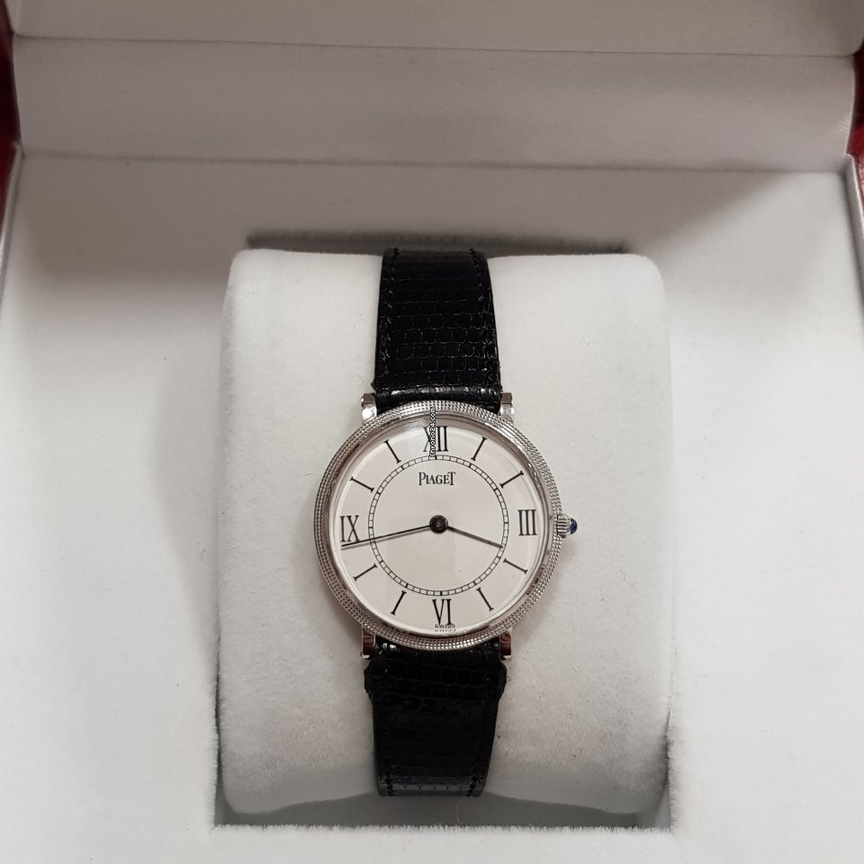 IMG_9081 Piaget Altiplano Mens watch Unisex Manual winding White gold 9011 Replica 4