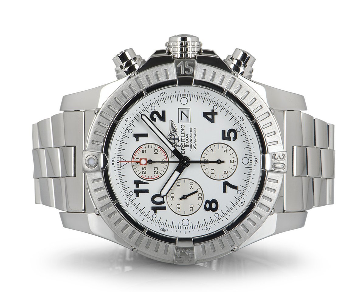 IMG_9081 Breitling Super Avenger Mens watch Unisex Automatic Steel A1337011 A562 Replica 4