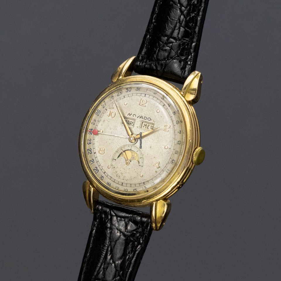 Movado Mens watch Unisex Manual winding Yellow gold R4920 Replica 4