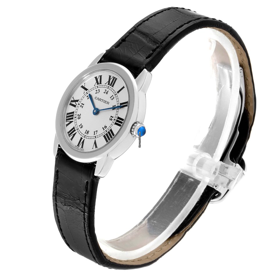 IMG_9081 Cartier Ronde Solo de Cartier Womens watch Quartz Steel W6700155 Replica 4