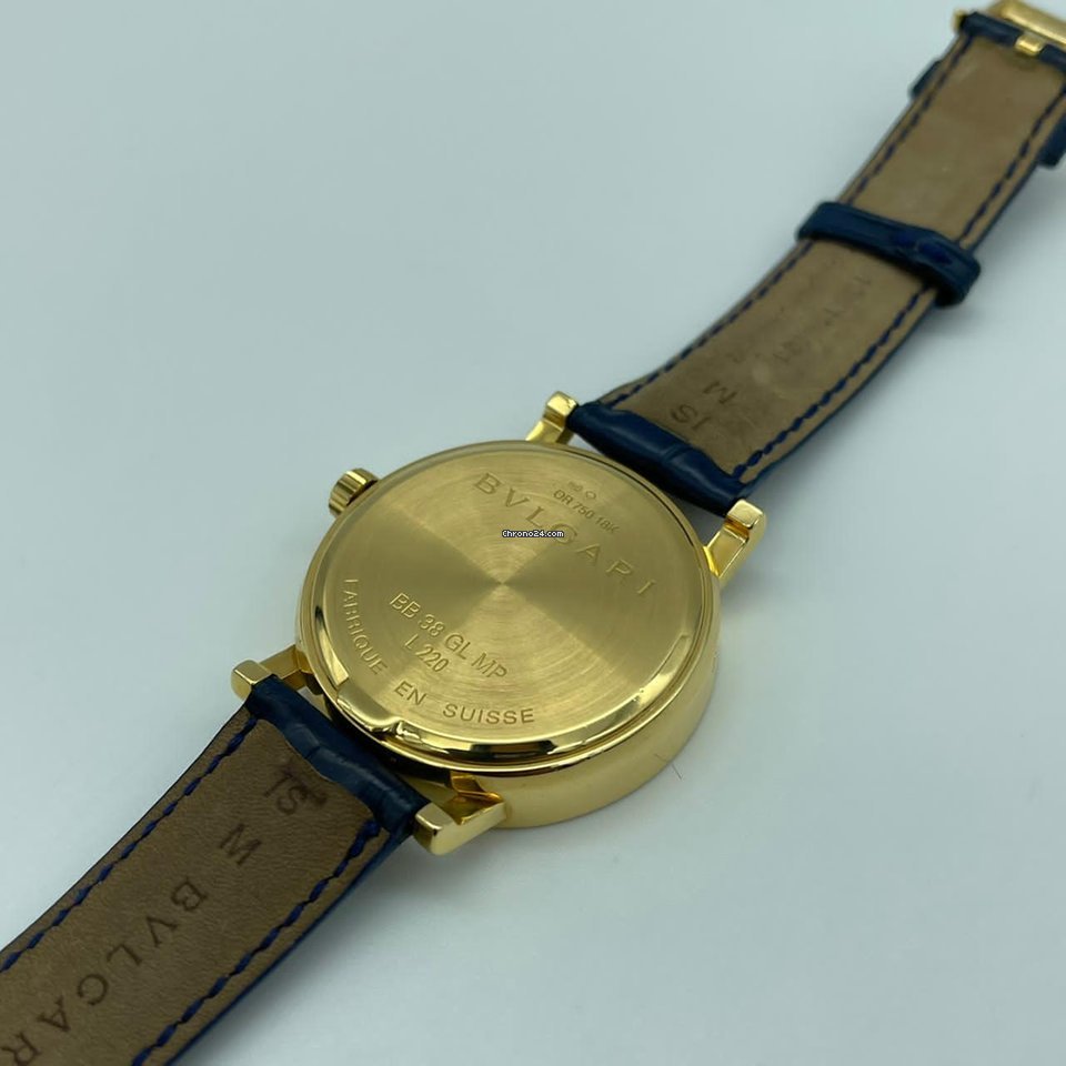 IMG_9081 Bulgari Bulgari Mens watch Unisex Automatic Yellow gold BB38GLMP Replica 4