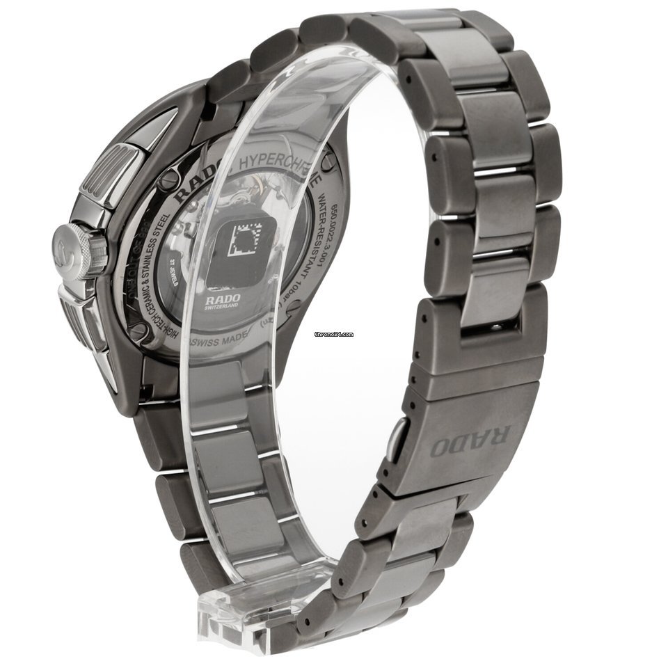 IMG_9081 Rado HyperChrome Chronograph Mens watch Unisex Automatic Steel R32022312 Replica 4
