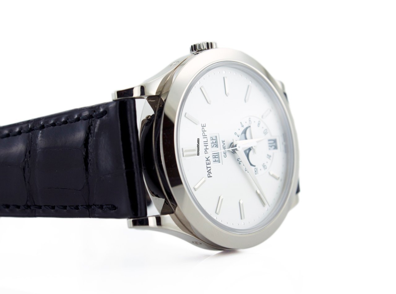 IMG_9081 Patek Philippe Annual Calendar Mens watch Unisex Automatic White gold 5396G-011 Replica 4