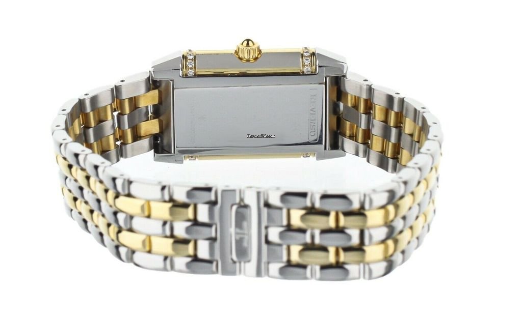 IMG_9081 Jaeger-LeCoultre Reverso Womens watch Quartz Gold Steel 265.5.08 Replica 4