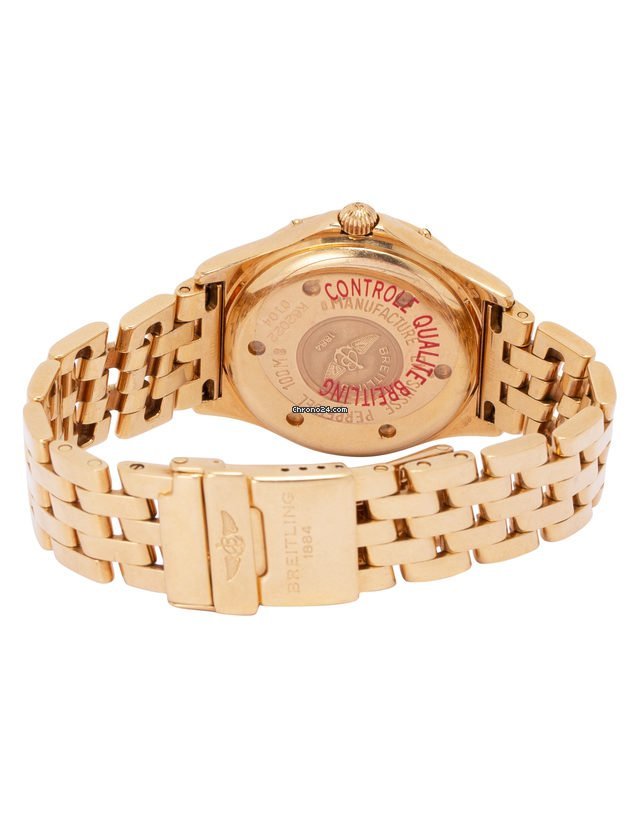 IMG_9081 Breitling Womens watch Quartz Yellow gold K62022 Replica 4
