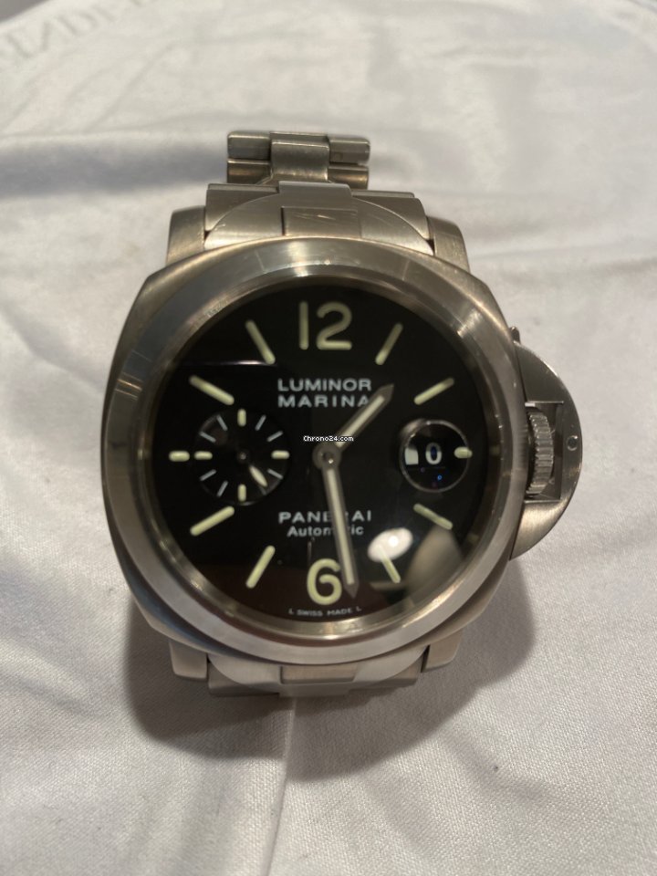 IMG_9081 Panerai Luminor Marina Automatic Mens watch Unisex Automatic Titanium PAM 00221 Replica 4