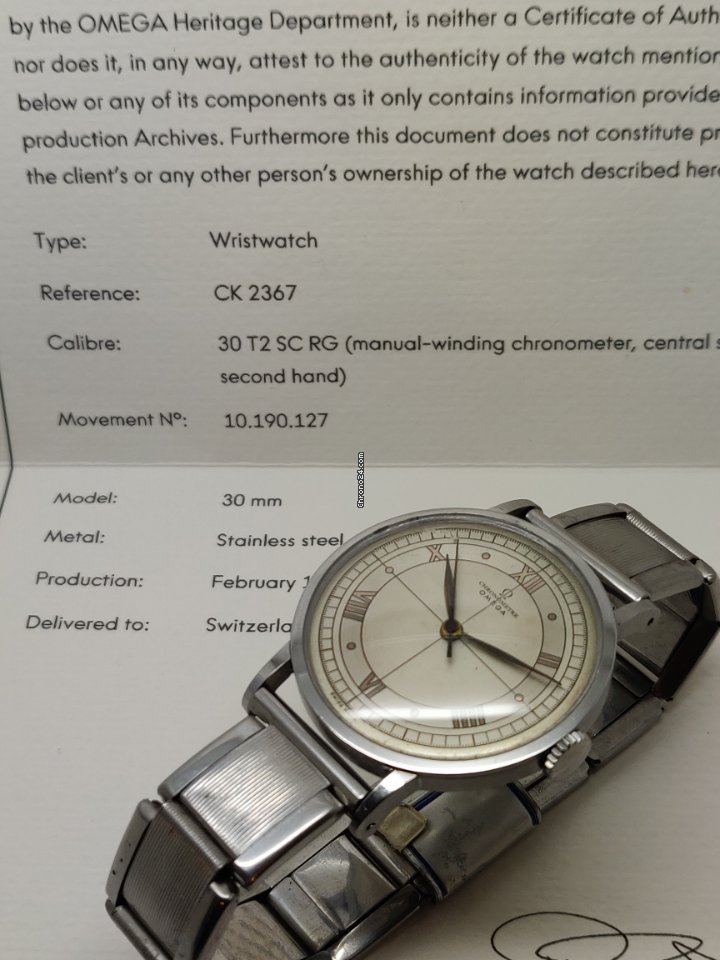 IMG_9081 Omega Mens watch Unisex Manual winding Steel 2367 Replica 4