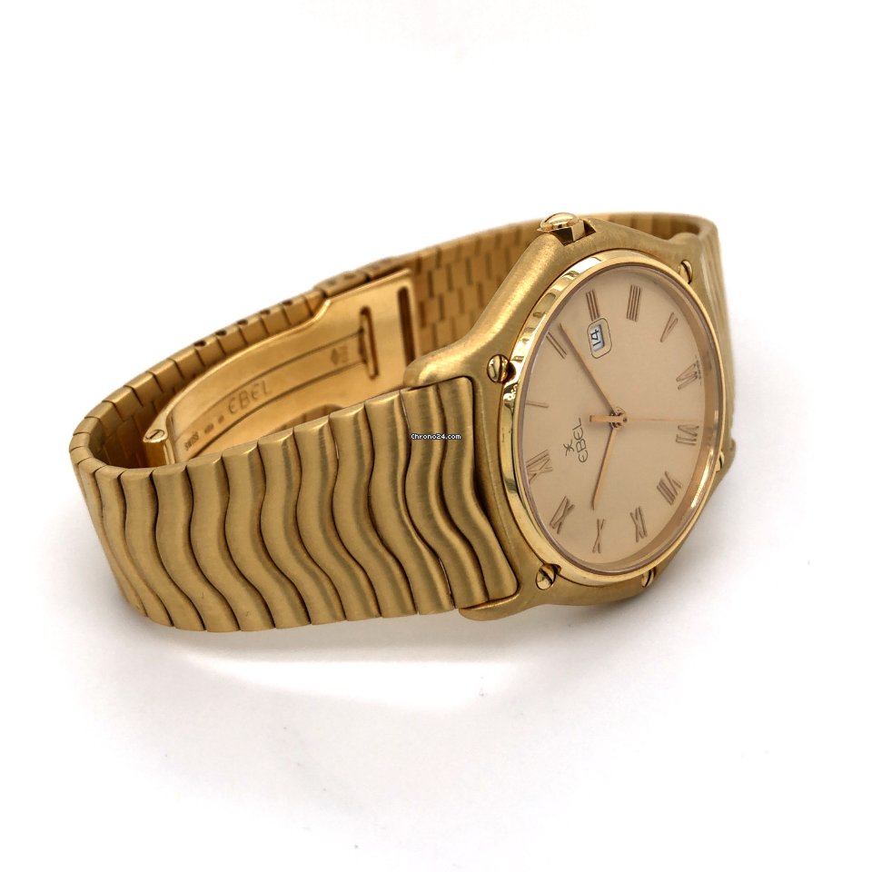 IMG_9081 Ebel Classic Mens watch Unisex Quartz Yellow gold 883903 Replica 4