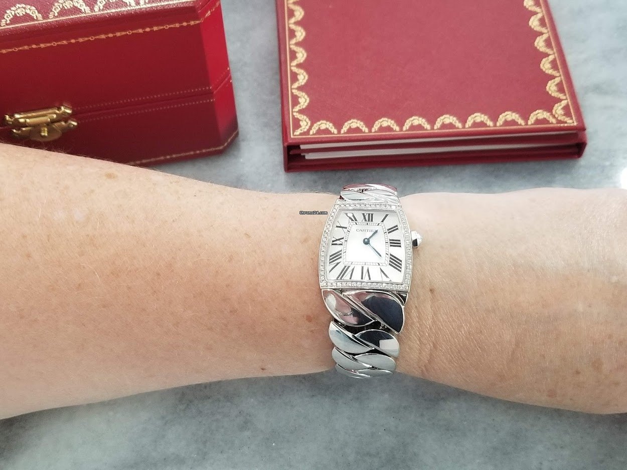 IMG_9081 Cartier La Dona de Cartier Womens watch Quartz White gold 2895 Replica 4