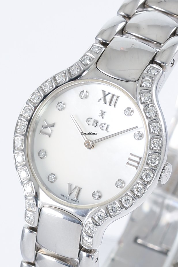 IMG_9081 Ebel Beluga Womens watch Quartz Steel E9157428-20 Replica 4