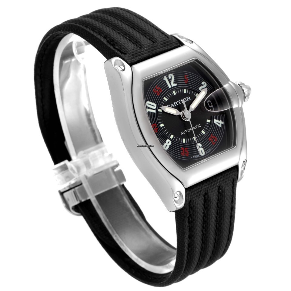 IMG_9081 Cartier Roadster Mens watch Unisex Automatic Steel W62002V3 Replica 4