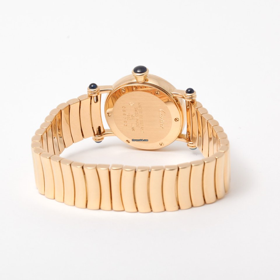 IMG_9081 Cartier Diabolo Womens watch Quartz Yellow gold 1440 Replica 4