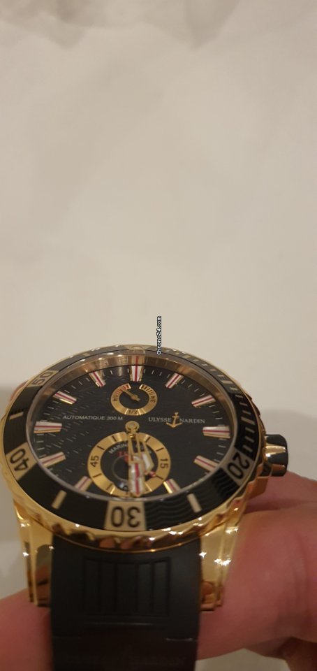 Ulysse Nardin Diver Chronometer Mens watch Unisex Automatic Rose gold 266-10-3C 92 Replica 4