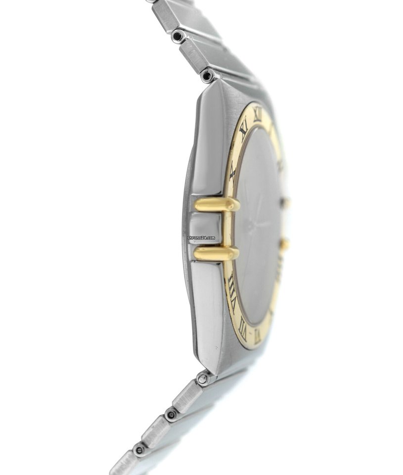 Omega Constellation Day-Date Mens watch Unisex Quartz Gold Steel 396.1069 Replica 4