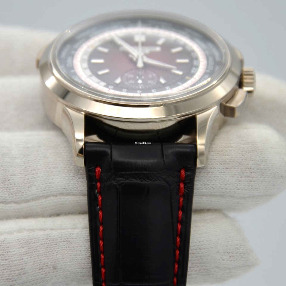 IMG_9081 Patek Philippe World Time Chronograph Mens watch Unisex Automatic White gold 5930G-011 Replica 4