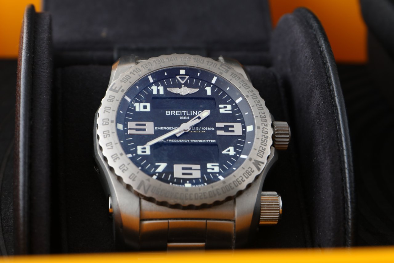 Breitling Emergency Mens watch Unisex Titanium E7632522BC02159E Replica 4