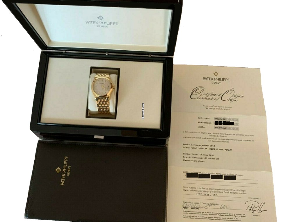 IMG_9081 Patek Philippe Calatrava Mens watch Unisex Automatic Yellow gold 5107 1J-001 Replica 4