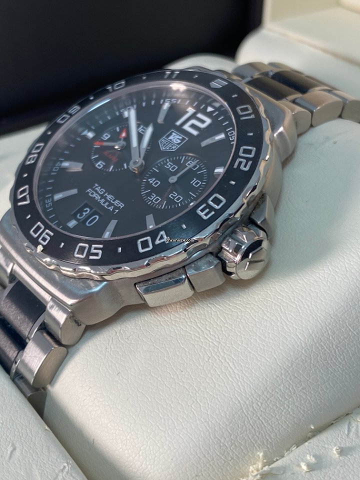 IMG_9081 TAG Heuer Formula 1 Quartz Mens watch Unisex Steel WAU111C.BA0869 Replica 4