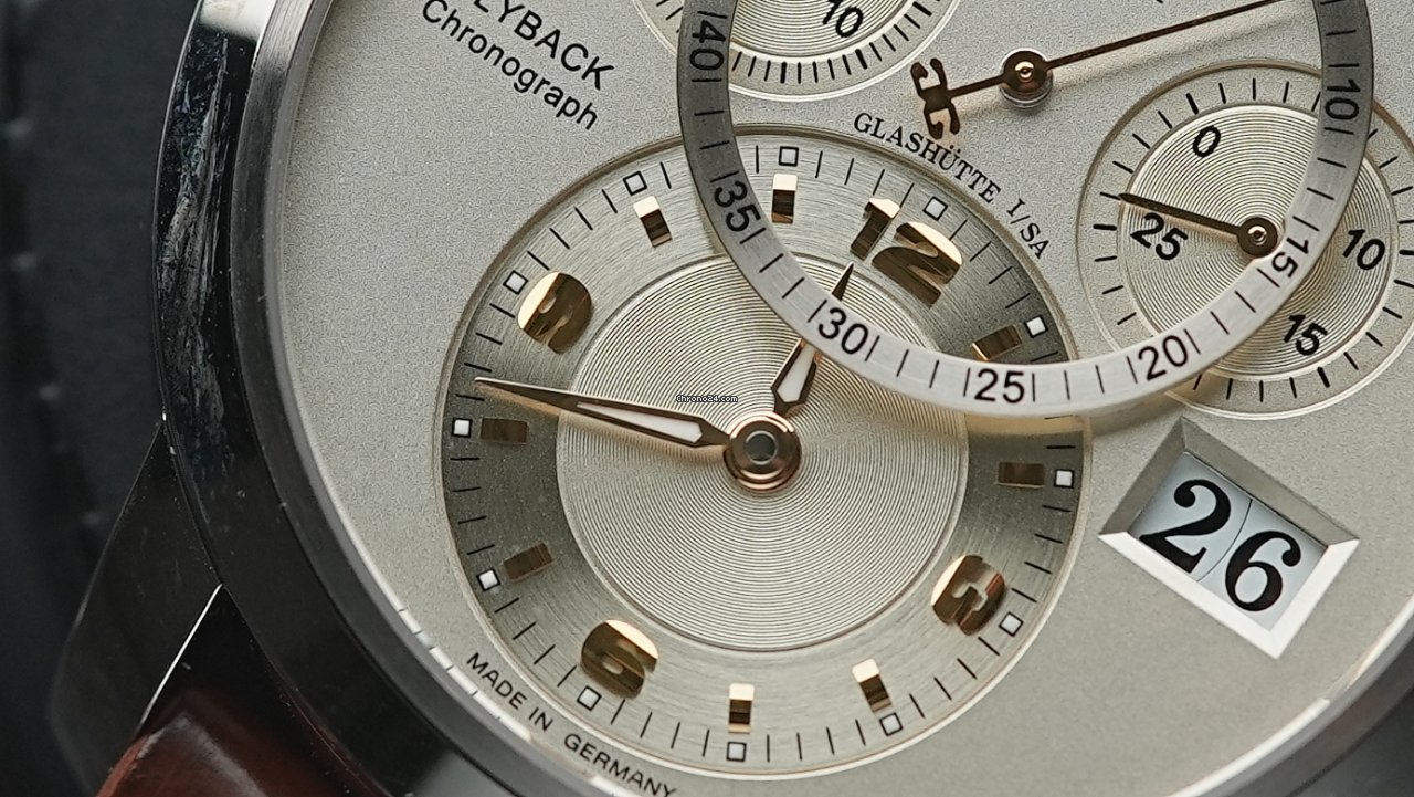 Glashutte Original PanoMaticChrono XL White gold 95-01-31-24-04 Replica 4